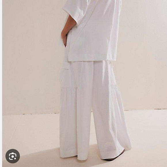 Free People FP BEACH Russell wide Leg Cargo Pants only - Picture 3 of 7